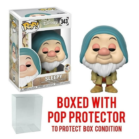 - Funko Pop! : Snow White and the Seven Dwarfs Sleepy Pop! Vinyl Figure and (Bundled with Pop BOX PROTECTOR CASE)