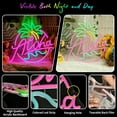 thumbnail image 3 of Aloha Palm Tree Neon Sign for Beach Party, Tropical Summer Aloha Led Sign for Hawaiian Tiki Bar Wall Decor, Pink Blue Green Aloha Wave Coconut Light Up Sign for Holiday Hawaii Beer Bar Decorations, 3 of 18