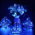 thumbnail image 6 of Battery Operated Copper Fairy Lights, 2 Pack 66Ft 200 LED Outdoor Fairy String Lights with Remote & Timer, 8 Modes Silver Wire Twinkle Lights for  Bedroom, Dorm, Patio, Christmas, Party, Indoor (Blue), 6 of 9