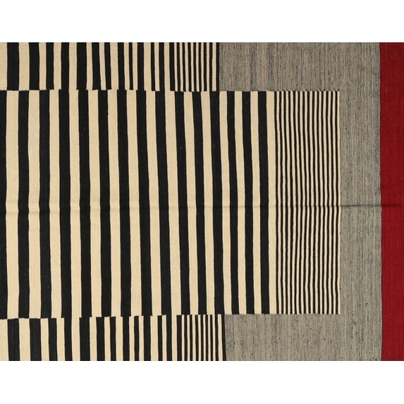 Ahgly Company Machine Washable Indoor Rectangle Contemporary Midnight Gray Area Rugs, 2' x 5'