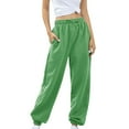 thumbnail image 3 of Hontri Womens Khaki Pants Clearance! Women's Bottom Sweatpants Joggers Pants Workout High Waisted Yoga Pants with Pockets 100% Cotton Pants for Women, 3 of 8