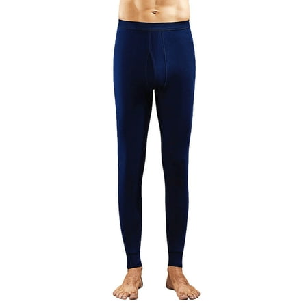 Merino Wool Base Layer Men thermal Long Underwear Soft Long Johns for Hunting Hiking Size M-4XL Navy
