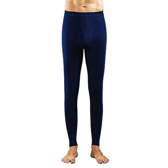 FAWUUDO Thermal Underwear for Men Pants Long Johns Bottoms Base Layer Cold Weather Fleece Lined Leggings