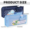 thumbnail image 3 of 1pc 5-Layer Pencil Case, Large Capacity Pencil Pouch w/Pen Loop Holder, Front Pockets & Detachable Mesh Bag, Holds up to 100+ Pens & 20cm Ruler, Lucky Stationery Pouch for Classroom, Blue/Astronaut, 3 of 8