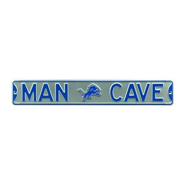 Authentic Street Signs 35081 Detroit Lions Man Cave Street Sign