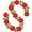 A2, variant on 6.5 ft Christmas Poinsettia Garland String Light Artificial Poinsettia String Light 10 Led Velvet Flower String Light Christmas Tree Garland Decor, Battery Operated with Red Berries and Holly Leaves