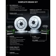 thumbnail image 4 of R1 Concepts Front Rear Brakes and Rotors Kit |Front Rear Brake Pads| Brake Rotors and Pads| Performance Sport Brake Pads and Rotors|fits 2013-2013 Acura ILX, 4 of 5