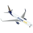 thumbnail image 2 of Boeing 767-300ER Commercial Aircraft "Atlas Air" White and Blue 1/400 Diecast Model Airplane by GeminiJets, 2 of 3