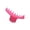 Hot pink, variant on 3.34 Inch Plastic Cake Decorating Comb, Wave Guide Tool for Buttercream Icing Texture & Border Making, 2 Colors (Pink & Hot Pink), Food Safe, Reusable, Easy to Clean