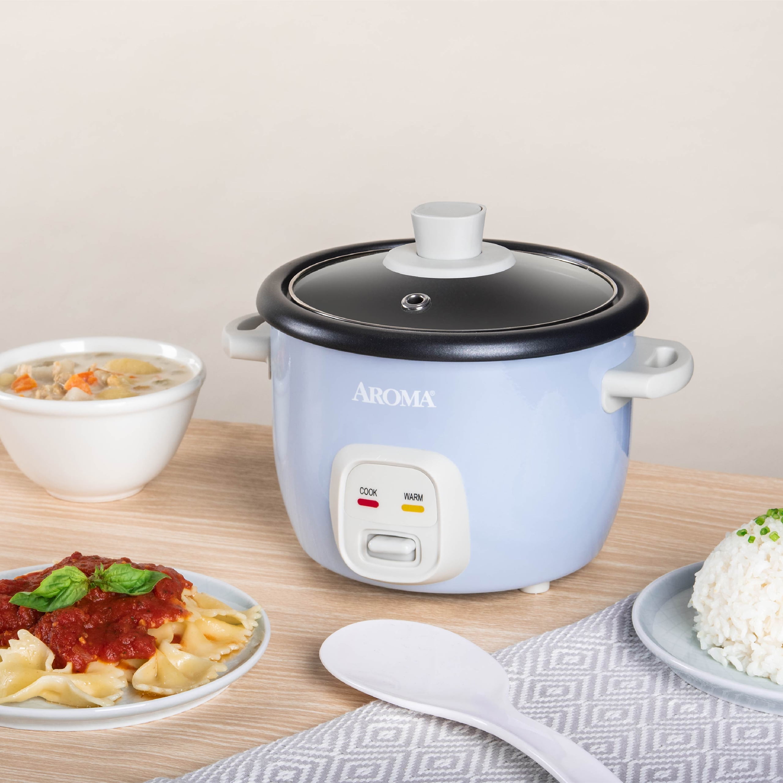  Aroma Housewares 4-Cups (Cooked) / 1Qt. Rice & Grain Cooker  (ARC-302NG), White : Everything Else