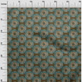 thumbnail image 3 of oneOone Cotton Silk Rust Brown Fabric Asian Mandala Craft Projects Decor Fabric Printed By The Yard 42 Inch Wide, 3 of 4