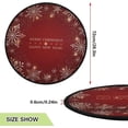 thumbnail image 3 of GZHJMY Christmas Golden Snowflakes Christmas Tree Mat, Round Christmas Tree Stand Mat Decoration for Holiday Party Home Christmas Day Ornaments Floor Door, 28.3", 3 of 6