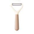 thumbnail image 1 of 1pc Two-color Handle Stainless Steel Peeler For Home Kitchen, Vegetable And Fruit, Potato Peeling, 1 of 4