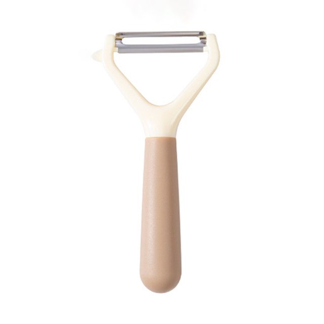 1pc Two-color Handle Stainless Steel Peeler For Home Kitchen, Vegetable And Fruit, Potato Peeling
