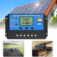 thumbnail image 3 of Sidaley Controlador Función estable LCD prolongado Doble USB Instalación práctica Regulador 30A Diseño único Carga solar Electrónica miscelánea, 3 of 6