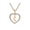 C, variant on Guodhu Initial Heart Necklace for Women CZ Heart Letter A-Z Name Alphabet Pendant Necklace Valentine's Day gift