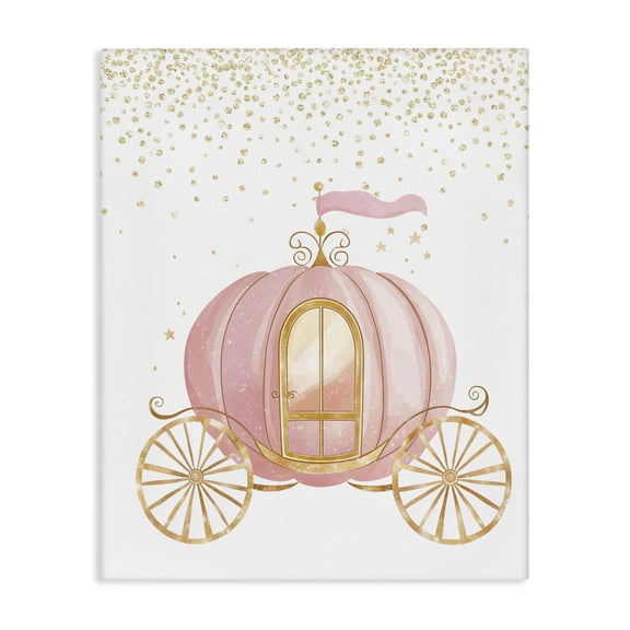 Stupell Industries Glam Princess Dreams Carriage Canvas Art, 16 x 20, by Christine Simpson Art