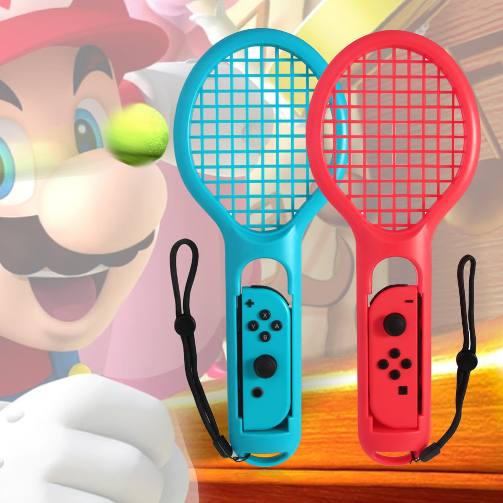 Twin Pack Tennis Racket for NSwitch JoyCon Controllers for Mario