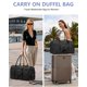 thumbnail image 2 of Bolsa de viaje Weekender Focdod con compartimento para zapatos, color negro, 2 of 8