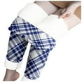 thumbnail image 5 of Gibobby Leggings Gluteos Mujer Leggings informales invierno para mujer, pantalones capri térmicos con cintura elástica, pantalones entrenamiento, pantalones estampados térmicos（Azul， M), 5 of 5