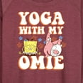 thumbnail image 3 of SpongeBob SquarePants - Yoga With My Omie - Women's Lightweight French Terry Long Sleeve Shirt, 3 of 6