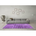 thumbnail image 3 of Ahgly Company Machine Washable Indoor Rectangle Abstract Purple Contemporary Area Rugs, 5' x 8', 3 of 4