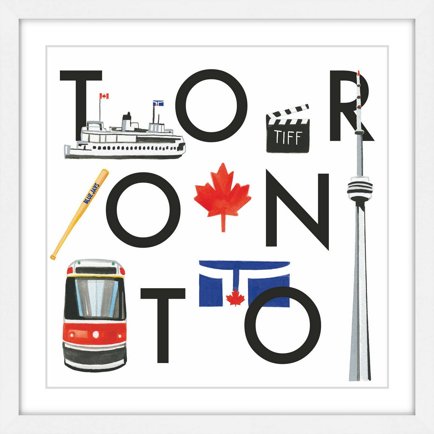 "Toronto Square" Framed Painting Print
