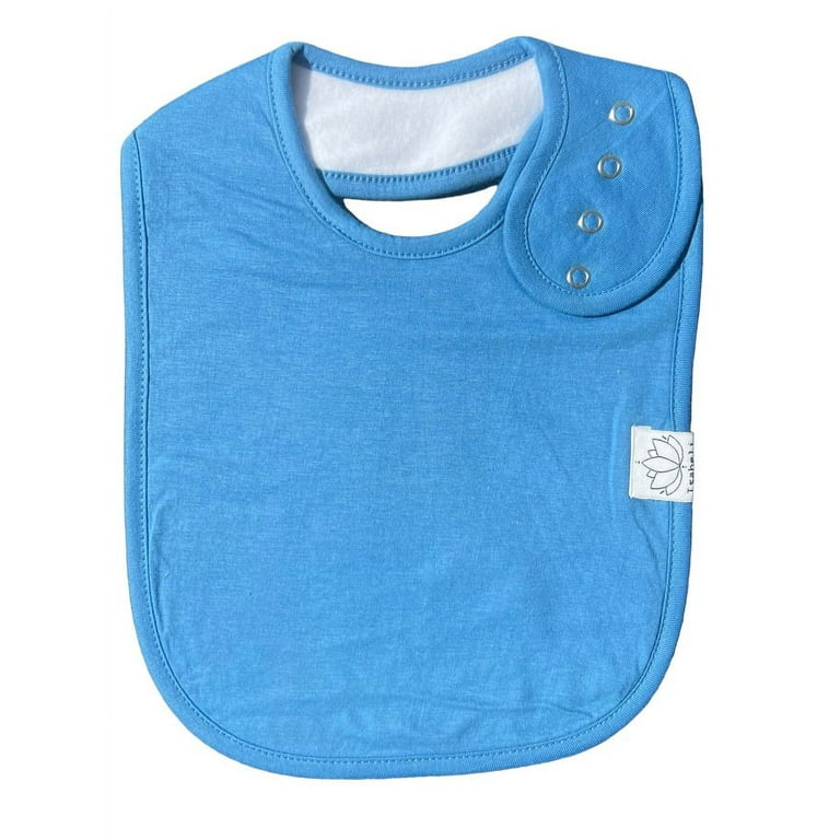 Special Needs Organic Cotton Bibs, Unisex 4-pack Large for Feeding