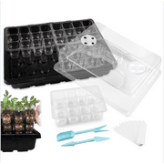 Seed Starter Tray With Humidity Dome 3-set 144-cell Sturdy Seedling Trays Growing Planter Starting Germination Kit Seed Starter Clone Tray for Garden and Yard JORKING