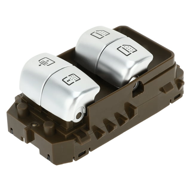Unique Bargains Interrupteur de fenêtre électrique No.2229051505 Interrupteur de contrôle de fenêtre pour Mercedes-Benz S550 S600 S63 AMG Marron