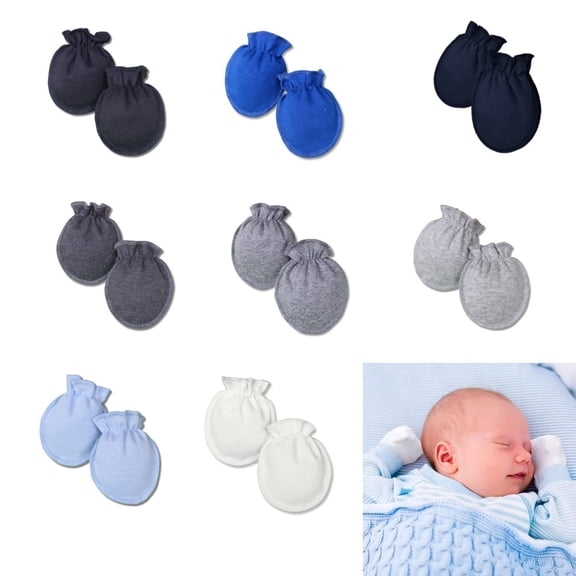 16 Pcs Baby Preemie Mittens Newborn Mittens No Scratch Cotton Premature Gloves for Nicu Boys Girls Gifts