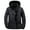 Black, variant on Men Winter Warm Thicken Slim Fit Short Down Jacket Zipper Hooded Outwear Coat
