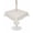Off White, variant on Outdoor Tablecloth with Umbrella Hole for Patio/Picnic/Party/Camping, Simple Line Linen Texture Waterproof Table Cloth Round Cover Washable, Beige Modern Art Geometric (Dia 54")