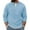 Mens Hoodies & Sweatshirts Light Blue, variant on S-4X Plus Size Waffleknit Sweatshirts for Men Big & Tall Long Sleeve Shirts Fake-Two-Piece Pullover Crewneck Solid Color Going-Out Sweatshirt Tops