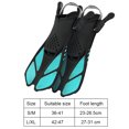 thumbnail image 2 of Aletas de snorkel, zapatos de buceo con hebillas ajustables para hombres y mujeres, 2 of 9