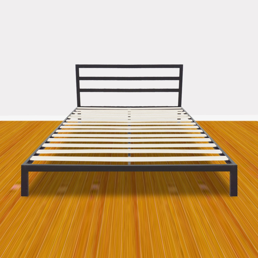 Zimtown Sturdy Bed Frame Full Size Easy Set-up Premium Metal Platform ...