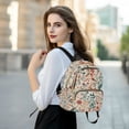 thumbnail image 6 of FORMRS Mini Backpack Purse for Women Quilted Travel Daypack Casual Shoulder Bag, Watercolor Leaves, 6 of 7