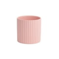 thumbnail image 1 of Maceta de cerámica a rayas Inteprter Rosa 10*10cm para suculentas hogar Jardín, 1 of 6