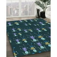 thumbnail image 2 of Ahgly Company Indoor Square Patterned Aquamarine Stone Green Area Rugs, 8' Square, 2 of 6