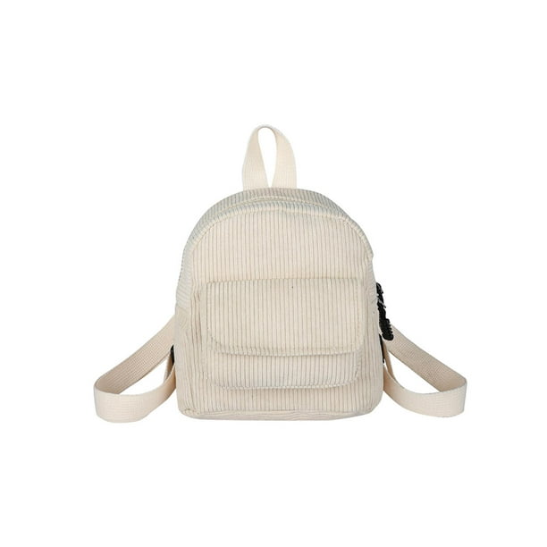 Btafrte Mochila Pana para Mujer Libros Informal Retro para Estudiantes para Viajes Escolares (Beige)