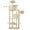 Beige, variant on MCQ 54" Cat Tree Tower Multi-level with Scratching Post, Large Condo for Indoor, Beige