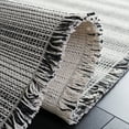 thumbnail image 5 of SAFAVIEH Augustine Thornton Striped Area Rug, Ivory/Black, 6'4" x 9'6", 5 of 11