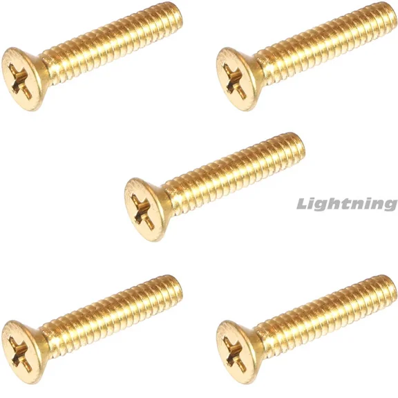10-24 X 2" Solid Brass Machine Screws Flat Head Phillips Drive Quantity 25