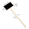 thumbnail image 3 of 10Pcs Plant Signs Small Blackboard Sign Wood Plant Stakes Message Board Sign Blackboard Labels for Garden Decorations, 3 of 5