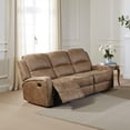 thumbnail image 7 of Charles Manual Recliner Sofa, Chestnut Brown Faux Leather, 78 Inch, 7 of 7