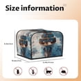 thumbnail image 2 of Rateoe Cargo Ship At Sea Pattern Toaster Covers 4 Slice Wide Slot,Bread Machine Cover,Bread Dust Cover & Fingerprint Protection,Appliance Covers, 2 of 6