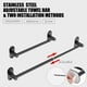 thumbnail image 2 of Toallero MIROAMZ ajustable de 36,6 cm a 64 cm de acero inoxidable SUS 304, 2 of 6