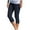 Blue, variant on USNSM Capri Pants for Women Casual Summer Workout Leggings Stretch Knee Length Capri Pants High Waisted Comfy Yoga Capris Orange M