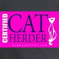 thumbnail image 3 of CafePress - Cat Herder 2 Fusia Web Long Sleeve T Shirt - Long Sleeve Dark T-Shirt, 3 of 4