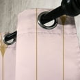 thumbnail image 3 of Ambesonne Art Deco Grommet Curtain, Blush Simple Vintage Motif, 50"x63", Blush and Sand Brown, 3 of 5